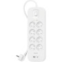Мережевий фільтр живлення Belkin 8хТипE, 16А, USB-A/USB-C 18Вт, 2м (SRB003CA2M)