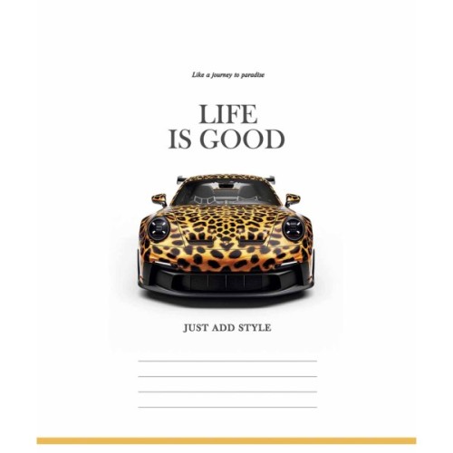 Зошит Школярик Life is good 36 аркушів клітинка (036-3670K)