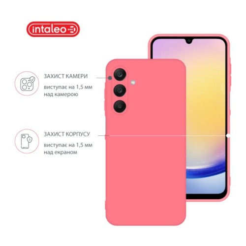 Чохол до мобільного телефона Intaleo Silicone Samsung Galaxy A25 Pink (1283126600128)