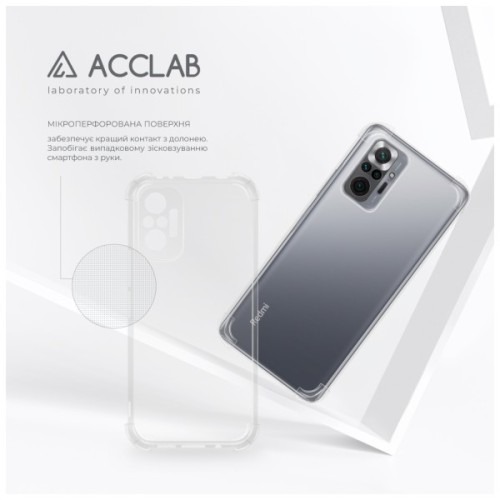 Чохол до мобільного телефона ACCLAB ShockProof Xiaomi Redmi Note 10 Pro Transparent (1283126554148)