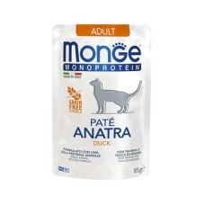 Паштет для котів Monge Cat Monoprotein Adult качка 85 г (8009470013703)