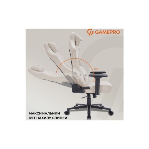 Крісло ігрове GamePro FGC750G Size L Fabric Beige (FGC750G)