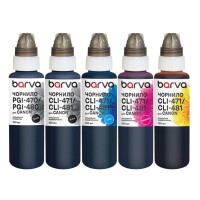 Чорнило Barva Canon PGI-470PGBK pigm + CLI-471BK/C/M/Y 5x100 мл special (CPGI470-100-MP)