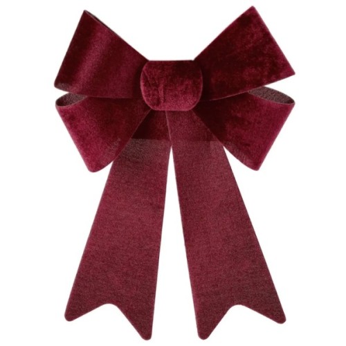 Прикраса декоративна Chomik бант велюр, 23х38 см, бордо (5900779893184)