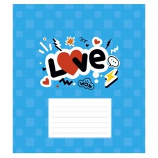 Зошит Школярик Love 12 аркушів клітинка (012-3364K)