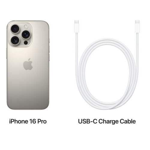 Мобільний телефон Apple iPhone 16 Pro 128GB Natural Titanium (REF A+) BREEZY (2QMYNG3)