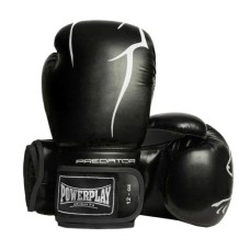 Боксерські рукавички PowerPlay 3018 Jaguar Чорні 10 унцій (PP_3018_10oz_Black)