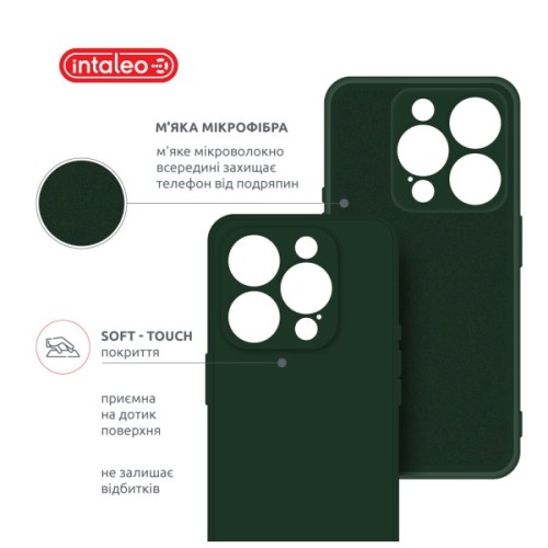 Чохол до мобільного телефона Intaleo SoftShell Apple iPhone 16 Pro Dark Green (1283126609282)