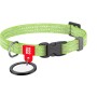 Нашийник для тварин WAUDOG Re-cotton з QR паспортом для котів та дрібних порід собак XS салатовий (16405)