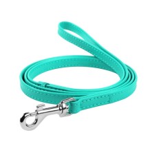 Повідець для собак WAUDOG Glamour шкіряний XS ментоловий (337213)