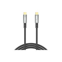 Дата кабель USB-C to USB-C 1.0m 100W PD black XO (GB020-CC.tranish)