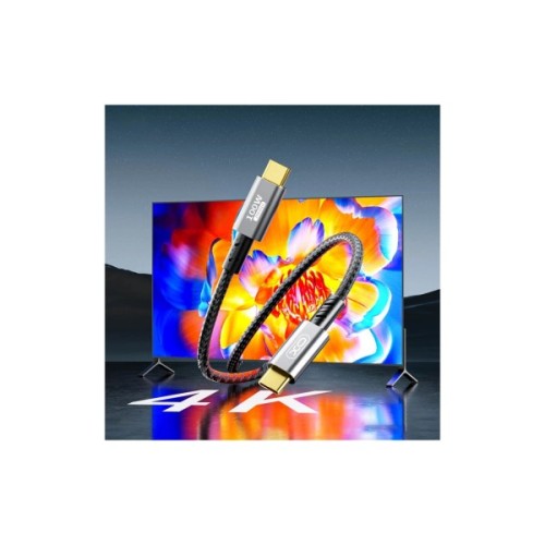 Дата кабель USB-C to USB-C 1.0m 100W PD black XO (GB020-CC.tranish)