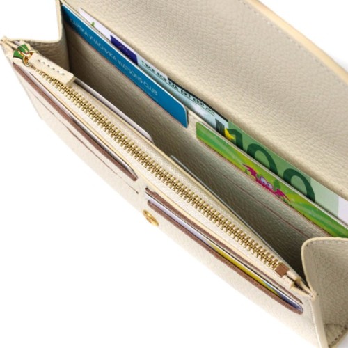 Гаманець Tony Bellucci З натуральної шкіри Молочний (21965)