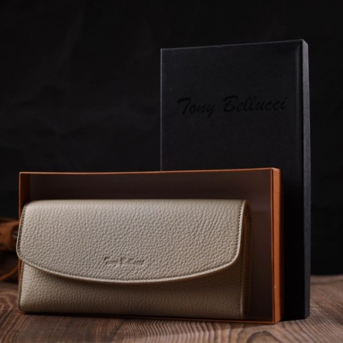 Гаманець Tony Bellucci З натуральної шкіри Молочний (21965)
