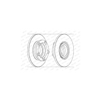 Гальмівний диск FERODO DDF1573-1