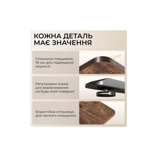 Комп'ютерний стіл Sihoo D03 Walnut/Black (D03-104/D03-108)