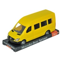 Машина Tigres Mercedes-Benz Sprinter пасажирський (жовтий) на планшетці (39716)