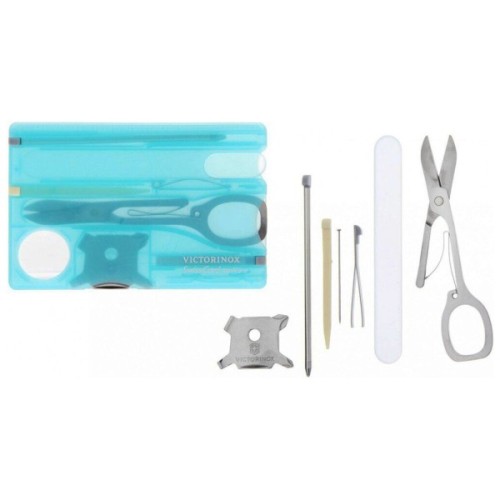 Мультитул Victorinox SwissCard NailCare Transparent Blue (0.7240.T21)
