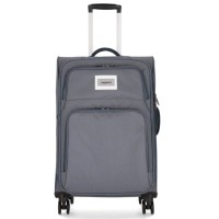 Валіза Bagland Валенсія середня 63 л сіра (835918493)