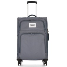 Валіза Bagland Валенсія середня 63 л сіра (835918493)