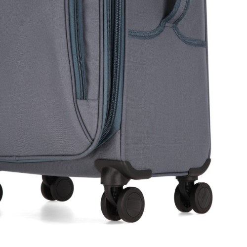 Валіза Bagland Валенсія середня 63 л сіра (835918493)