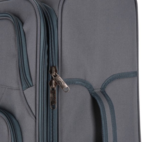 Валіза Bagland Валенсія середня 63 л сіра (835918493)