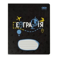 Зошит ZiBi предметний BLACK, 36 аркушів, клітинка, географія (ZB.1730-02)