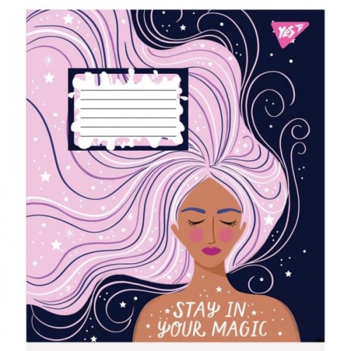 Зошит Yes Magic girl 18 аркушів клітинка (766584)