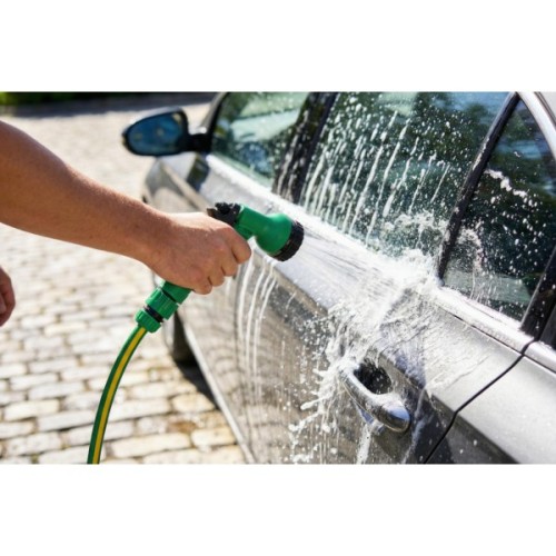 Шланг для поливу 2E AquaFlex Emerald Pro, 1/2", 20м, 4 шари, 20бар, -10…+60°C, зрошувач, 2 конектори, адаптер (2E-GHE12ED20)