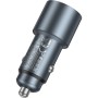 Зарядний пристрій HOCO 1xUSB-C PD30W + 1xUSB QC3.0 48W car adapter Z60 gray (6942007642095)