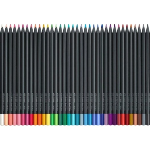 Олівці кольорові Faber-Castell Black Edition colour pencils 36 кольорів тригранні чорне дерево, 116436 (31215)