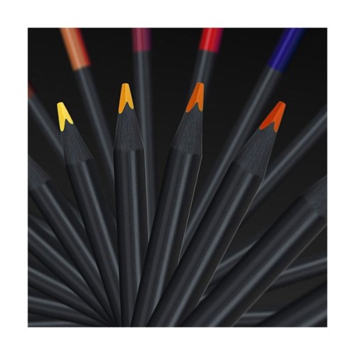 Олівці кольорові Faber-Castell Black Edition colour pencils 36 кольорів тригранні чорне дерево, 116436 (31215)
