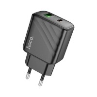 Зарядний пристрій HOCO CS23A 1xUSB-C PD30W + 1xUSB QC3.0 black (6942007609944)