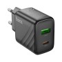 Зарядний пристрій HOCO CS23A 1xUSB-C PD30W + 1xUSB QC3.0 black (6942007609944)