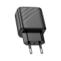 Зарядний пристрій HOCO CS23A 1xUSB-C PD30W + 1xUSB QC3.0 black (6942007609944)