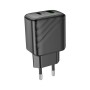 Зарядний пристрій HOCO CS23A 1xUSB-C PD30W + 1xUSB QC3.0 black (6942007609944)