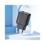 Зарядний пристрій HOCO CS23A 1xUSB-C PD30W + 1xUSB QC3.0 black (6942007609944)