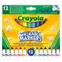Фломастери Crayola Washable широка лінія 12 кольорів (58-8340)