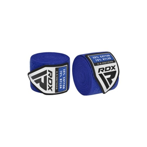 Бинт для спорту RDX WX Professional Boxing Hand Wraps Blue 4.5м (HWX-RU+)