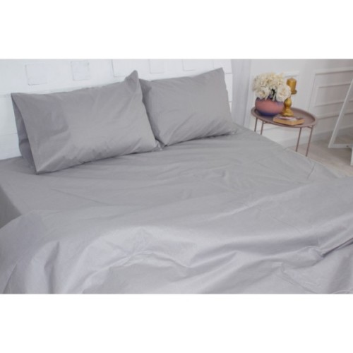 Постільна білизна MirSon King Size Бязь Premium 16-5703 Light Gray 220х240 (2200001171787)