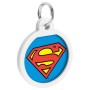 Адресник для тварин WAUDOG Smart ID з QR паспортом "Супермен-герой", коло 25 мм (0625-1009ru-eng)