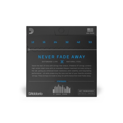 Струни для гітари D'Addario XT Phosphor Bronze Light (12-53) (XTAPB1253)