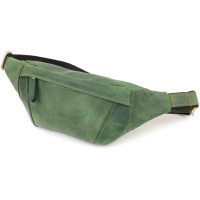 Сумка Shvigel З натуральної шкіри Зелена (23124)