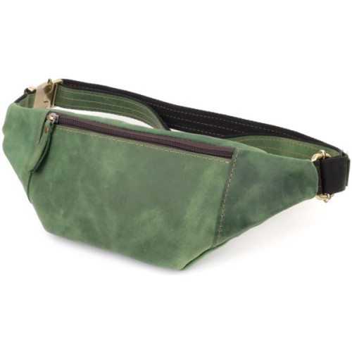 Сумка Shvigel З натуральної шкіри Зелена (23124)