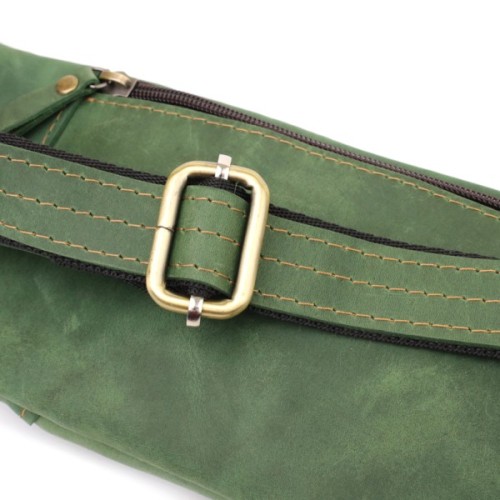 Сумка Shvigel З натуральної шкіри Зелена (23124)