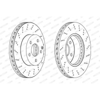 Гальмівний диск FERODO DDF1693C