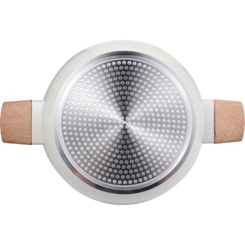 Сотейник Bergner Naturally з кришкою 28 см (BG-34747-CR)