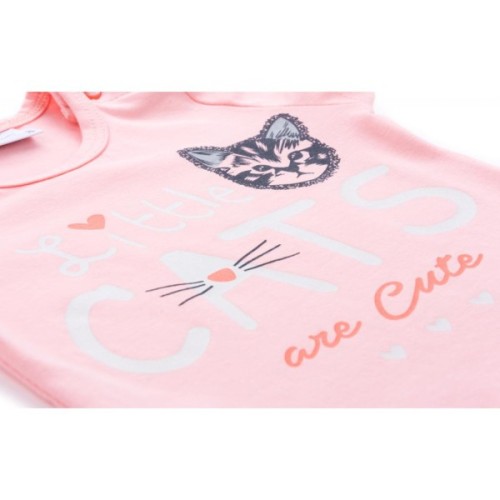 Набір дитячого одягу Breeze футболка з котиком та штанці з кишеньками (8983-92G-peach)