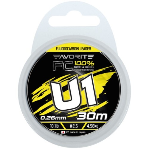 Флюорокарбон Favorite U1 FC 30m 2.5/0.26mm 10.1lb/4.58kg (1693.12.13)