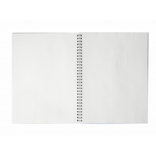 Зошит Buromax BARK A4 60 аркушів, клітинка пластикова обкладинка Синій (BM.24454154-02)